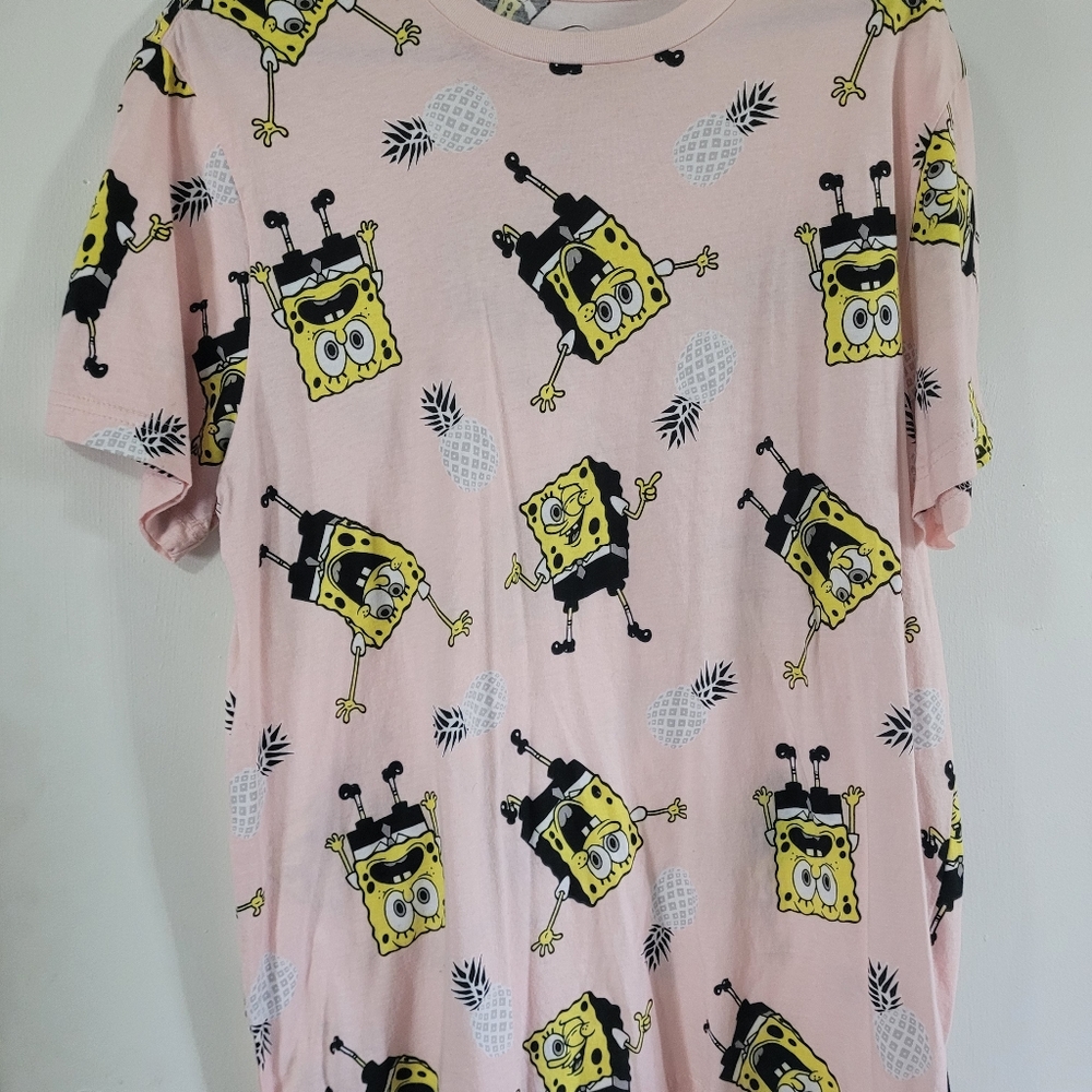 Pink SpongeBob T Shirt